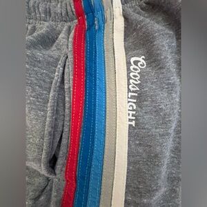 Aviator Nation Grey Coors Light 🇺🇸 USA Stripe Sweats Unisex Size XXL Like New